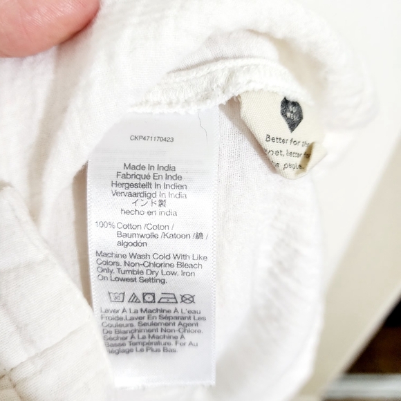 MADEWELL OVERSIZED SHIRT DRESS OFF-WHITE SIZE M - Picture 3 of 6